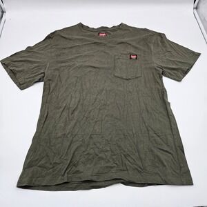 Wrangler Workwear Mens T Shirt‎ Pocket Tee Green Size Large